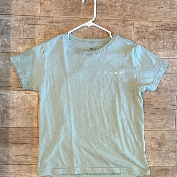 Roxy Mint Green Short Sleeve T-Shirt - Picture 2 of 2